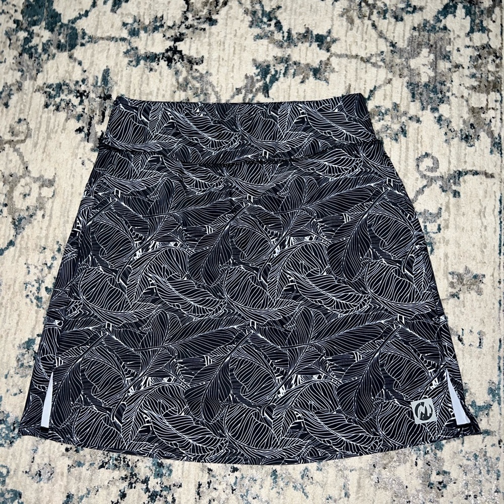 Black and White Golf Skort